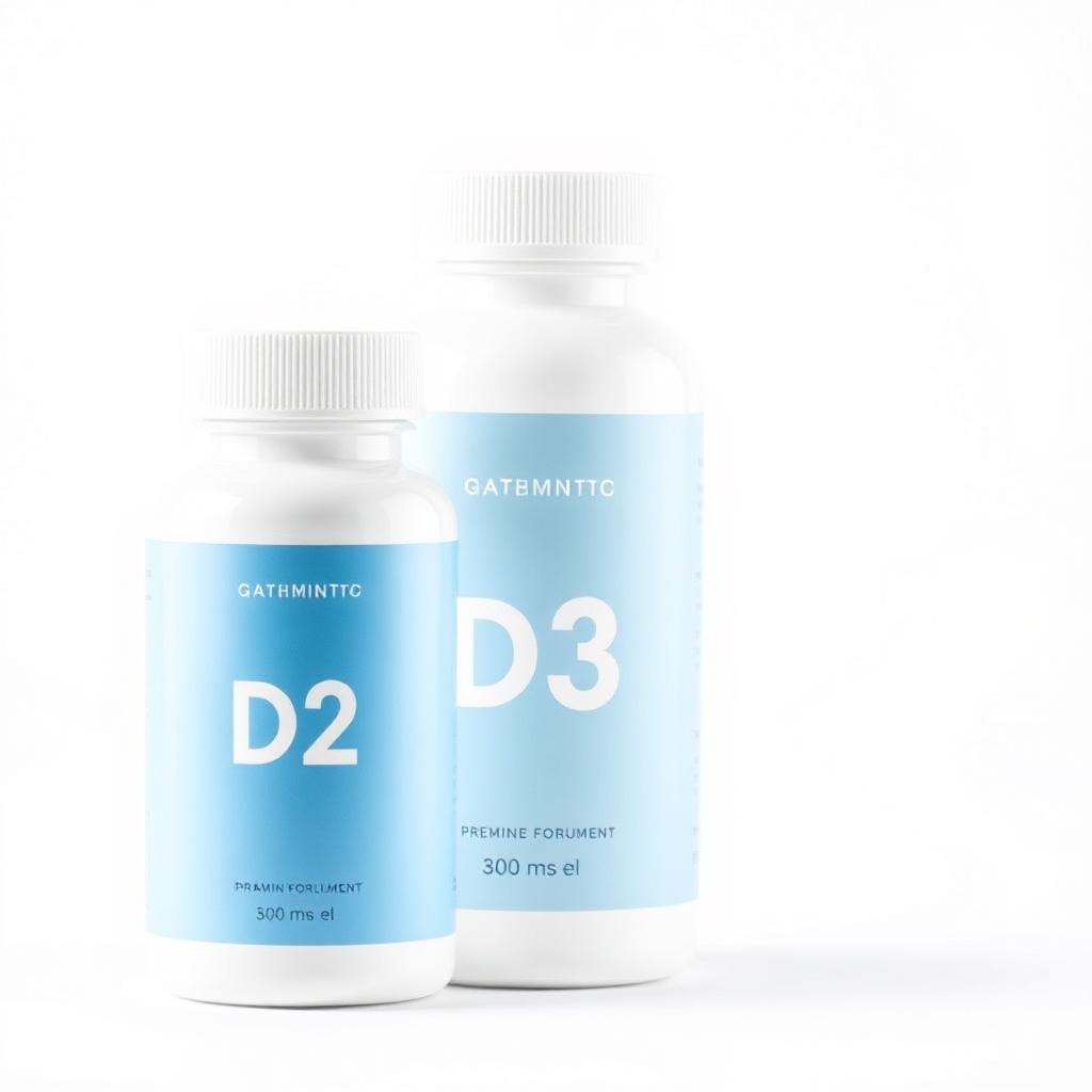 Vitamin D3 + K2 supplement bottle